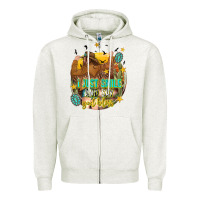 Oatmeal Heather i just smile and say god bless Zipper Hoodie - texasbilliewilder