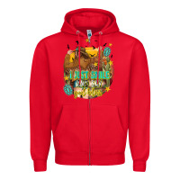 Red i just smile and say god bless Zipper Hoodie - texasbilliewilder