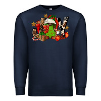 Navy joy afro gnomes Premium Sweatshirt - FaDigitalArtStudio