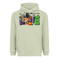 Matcha Love Halloween Cow Heavyweight Hoodie - texasbilliewilder