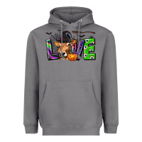 Love Halloween Cow Heavyweight Hoodie | Teevron