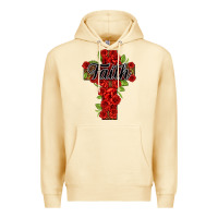 Pina Colada faith floral cross Premium Hoodie - NancyCooperArtShop