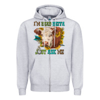 Heather Grey im head heffa just ask me Zipper Hoodie - texasbilliewilder