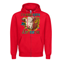 Red im head heffa just ask me Zipper Hoodie - texasbilliewilder