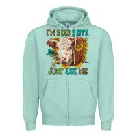 Seafoam im head heffa just ask me Zipper Hoodie - texasbilliewilder