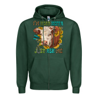 Sports Green im head heffa just ask me Zipper Hoodie - texasbilliewilder