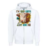 White im head heffa just ask me Zipper Hoodie - texasbilliewilder