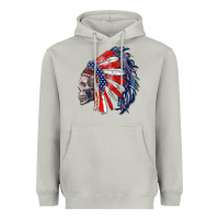 Moon Dust american indian headdress with skull Heavyweight Hoodie - RanaPortraitStore