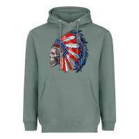 Sage american indian headdress with skull Heavyweight Hoodie - RanaPortraitStore