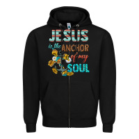 Black jesus is the anchor of my soul Zipper Hoodie - texasbilliewilder