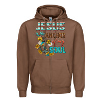 Chestnut jesus is the anchor of my soul Zipper Hoodie - texasbilliewilder