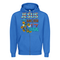 True Royal jesus is the anchor of my soul Zipper Hoodie - texasbilliewilder