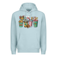 Blue Mist faith coffee cups Premium Hoodie - NancyCooperArtShop