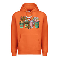 Carrot faith coffee cups Premium Hoodie - NancyCooperArtShop
