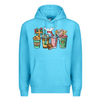 Ocean Blue faith coffee cups Premium Hoodie - NancyCooperArtShop
