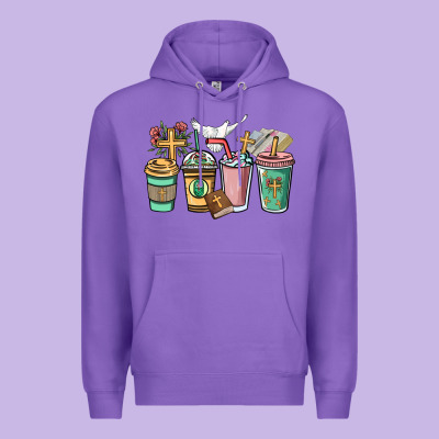 Faith Coffee Cups Premium Hoodie Designed By Nancycooperartshop