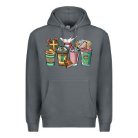 Rock faith coffee cups Premium Hoodie - NancyCooperArtShop