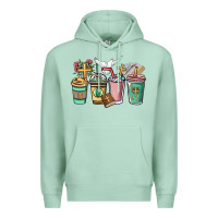 Seafoam faith coffee cups Premium Hoodie - NancyCooperArtShop