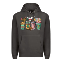 Smoke faith coffee cups Premium Hoodie - NancyCooperArtShop