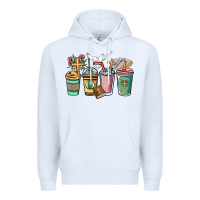 White faith coffee cups Premium Hoodie - NancyCooperArtShop