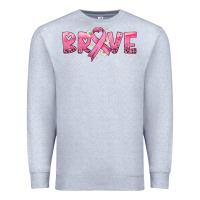 Heather Grey brave with ribbon Premium Sweatshirt - HRA Design Shop