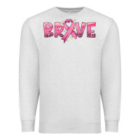 Oatmeal Heather brave with ribbon Premium Sweatshirt - HRA Design Shop