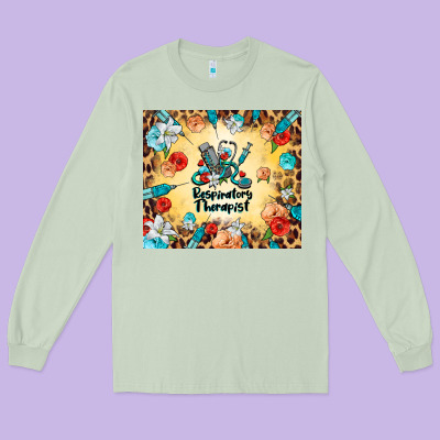 Respiratory Therapist Long Sleeve Tee Designed By Barkaloodesign