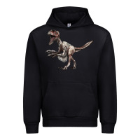 Black Deinonychus Urban Hoodie - LillyAllenDesigns