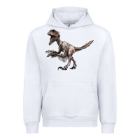 White Deinonychus Urban Hoodie - LillyAllenDesigns