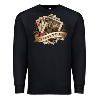 Black look pretty play dirty Premium Sweatshirt - SublimationCraftShop