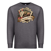 Charcoal Heather look pretty play dirty Premium Sweatshirt - SublimationCraftShop