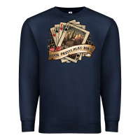 Navy look pretty play dirty Premium Sweatshirt - SublimationCraftShop