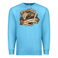 Ocean Blue look pretty play dirty Premium Sweatshirt - SublimationCraftShop