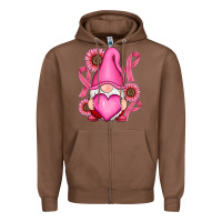 Chestnut Breast Cancer gnomes Zipper Hoodie - RanaPortraitStore