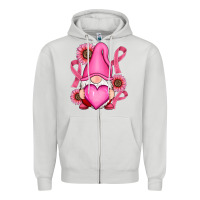 Dove Grey Breast Cancer gnomes Zipper Hoodie - RanaPortraitStore