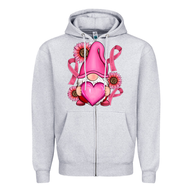 Breast Cancer Gnomes Zipper Hoodie by RanaPortraitStore | Teevron