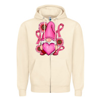 Sandshell Breast Cancer gnomes Zipper Hoodie - RanaPortraitStore