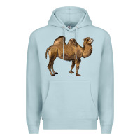 Blue Mist Camel Premium Hoodie - LillyAllenDesigns
