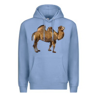 Colony Blue Camel Premium Hoodie - LillyAllenDesigns