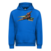 Cobalt Pteranodon Face Urban Hoodie - LillyAllenDesigns