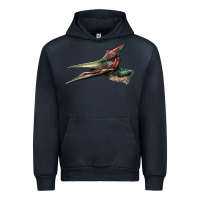 Navy Pteranodon Face Urban Hoodie - LillyAllenDesigns