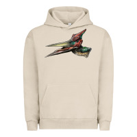 Pigment French Oak Pteranodon Face Urban Hoodie - LillyAllenDesigns