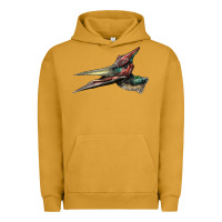 Pigment Peanut Butter Pteranodon Face Urban Hoodie - LillyAllenDesigns