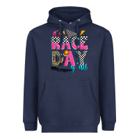 Navy it's race day y'all Heavyweight Hoodie - Zillion Design Studio