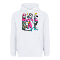 White it's race day y'all Heavyweight Hoodie - Zillion Design Studio
