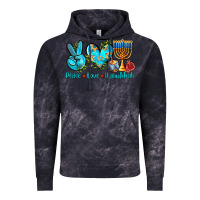 Cloud Black peace love hanukkah Vintage Hoodie - AdoDesignShop