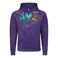 Cloud Purple peace love hanukkah Vintage Hoodie - AdoDesignShop