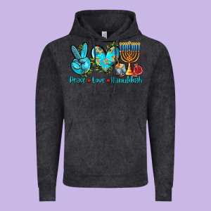 Peace Love Hanukkah Vintage Hoodie Designed By Adodesignshop