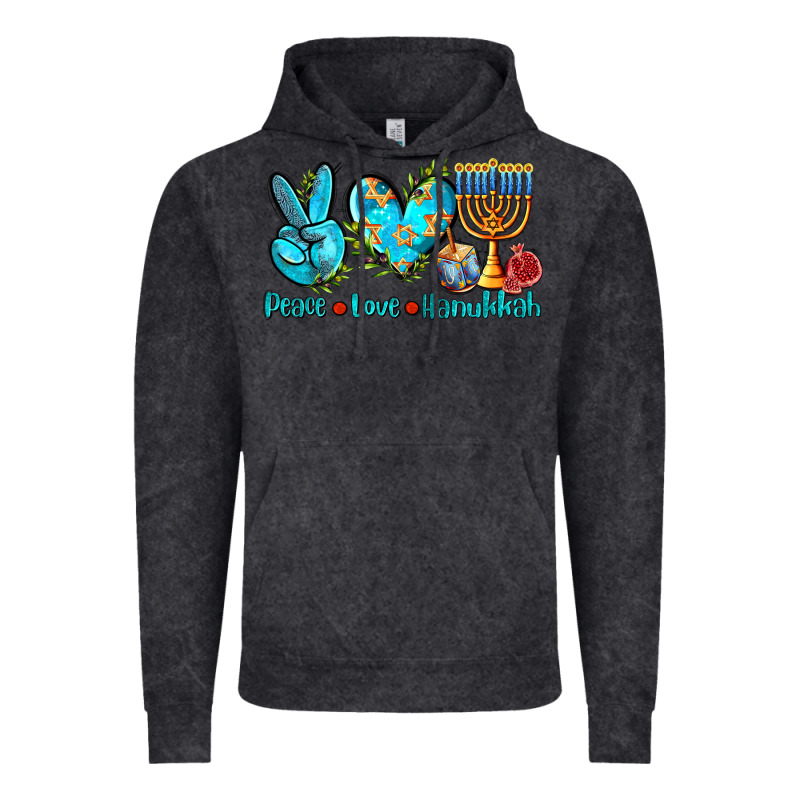 Peace Love Hanukkah Vintage Hoodie by AdoDesignShop | Teevron