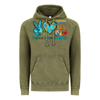 Vintage Olive peace love hanukkah Vintage Hoodie - AdoDesignShop